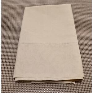 HOME DESIGN King Pillowcase Cotton Blend Beige Scroll Damask